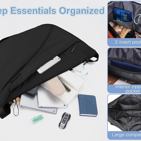 Large Lightweight Crossbody Bag for Men & Women – Versatile Daily Companion - Picture 3 of 7